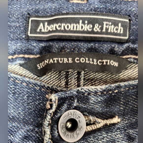 Abercrombie & Fitch Sequin Destroyed Boyfriend Straight Leg Jeans Size 26 - Picture 7 of 10